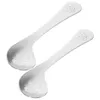 Spoons 2 Pcs Christmas Presents Baby Cutlery Feeding Spoon For Kids Self Learning Born Training 304 Stainless Steel Drop Delivery Home Otzso