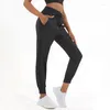 Active Pants Logo Lululogo Loose Casual Quick-Torking European and American Sports Running Corseted Breatble Fitness Yoga