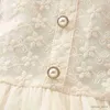 Vestidos da menina crianças vestidos de casamento de renda para meninas roupas bebê princesa roupas outono primavera manga longa crianças trajes 4 6 8 10 12 anos