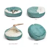 Cucce per canili Cuccia ortopedica per cani con coperta con cappuccio Inverno caldo impermeabile resistente allo sporco Cat Puppy House Cuddler Lavabile in lavatrice 231218