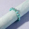 Bracelets de perles turquoise bohème pour femmes, brin de pierre naturelle Reiki, cylindre de Cube, guérison irrégulière, bijoux de santé