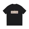 Verano de lujo para hombre diseñador camiseta hombres mujeres camiseta negra letra impresa manga corta marca camisas jugar baloncesto camisetas streetwear ropa ropa 1v