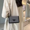 2024 New Designer Womens Crossbody ombro ombro brilhante Womensn Hains Malls Quareb Treett Rendo Nes Houlderd Iagonalc Rossf Ash Bag