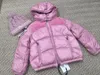 Donsjas (model voorverkoop) MC kinderjack met fluwelen stiksels, roze en paars