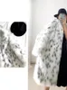 Frauen Pelz Faux Mäntel Frauen Fulffy Gemischt Farbe Straße Lose Vintage Parka Weibliche 2023 Winter Warm Oversize Chic Outwears dame