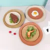 Assiettes à poteaux de blé et d'orange, collation créative en plastique irrégulière, fruits