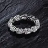 Anneaux de mariage Wong Rain 925 en argent Sterling taille poire diamants à haute teneur en carbone pierre précieuse bague de fiançailles bande de mariage bijoux fins en gros 231218