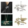 Charms 30 Pieces Bird Vintage Metal Supplies Beads Pendants For Handmade Crafts Necklace Bag Decoration Zippers Earrings