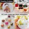 Nieuwe kerstspeelgoedbenodigdheden 10 stks kerstboomballen transparante plastic bal kerstdecoraties Diy vulbare kerstboomhangende ornamenten Home Decor