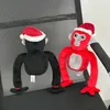 YORTOOB Gorilla-Anhänger, Orang-Utan mit Weihnachtsmütze, Plüschspielzeug, Geburtstagsgeschenk für Spielefans und Heimdekorationen