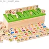 Sortieren Nesting Stapelspielzeug Holz Montessori Lernen Kinder Babyspielzeug für Kinder Intelligenz Holz Cartoon 3D-Puzzles Homeschool Q231218