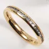 Joolim Jewelry Zirconia Pave Stainless Steel Rings for Women Diamond Rings Tarnish Free Gold Jewelry Wholesale