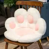 Coussin Oreiller décoratif 70 60 cm Kawaii Cat Paw Peluche Jouets Mignon Doux Coussin de sol en peluche Chaise Canapé Butt Pad pour la décoration de la maison Bureau Sieste Poupées 231218