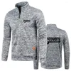 Sweats à capuche pour hommes Sweats automne hiver basique col roulé pulls tricotés demi-fermeture éclair tricots hauts doux col haut pulls en polaire