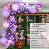 Andra evenemangsfestleveranser Ballongkedjepaket Pink Purple Latex Balloon Set Birthday Valentine's Day Party Wedding Room Party Decoration 231218