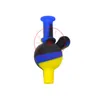 Colorful Silicone Mini Drip Handle Style Bubble Directional Carb Cap Filter Hat Nails Dabber Bongs Oil Rigs Smoking Waterpipe Handmade Bong Quartz Bowl Holder DHL