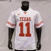 Custom Texas Longhorns Football Jersey NCAA College Bijan Robinson Whittington Joshua Moore Tarik Black Brenden Schooler Marcus Tillman Jr.