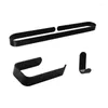 Bath Accessory Set Bathroom Towel Racks Roll Paper Bars Ring Sets Black Space Aluminum Hardware Nail-free Accessories