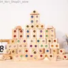 Tri Nesting Stacking Toys Bois Acrylique Gems Cubes Blocs 32pcs 50pcs / set Rainbow Building Enfants Adultes Montessori Jouets éducatifs Cadeaux Q231218