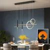 Chandeliers Modern LED Pendant Lights Luxury Dining Room Lamp Gold Black Creative Starry Decoracion Kitchen Table Bar