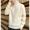 Mens Hoodies Moletons Um Corpo Mink Fleece para Homens Plus Grosso Malha Gola Linha Outono e Inverno Quente Solto Base Camisa Harajuku Suéter 231218