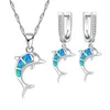 Boucles d'oreilles de collier Ensemble 2023 mignon pendentif dauphin et imitation de mode bijoux pour femmes pour femmes accessoires de mariage cadeau