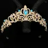 Fermagli per capelli Principessa Corona nuziale Diademi nuziali Festa per donna Prom Compleanno Copricapo con strass Accessori per gioielli per ragazze