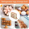 Butelki do przechowywania 4 -poziomowe pojemnik na jajka do lodówki do walcowania uchwytu na lodówkę organizator multiusage dostawy żywności