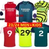 23 24 G.Jesus Soccer Jerseys Rice Smith Rowe Saka fans J.Timber Martinelli Russo 2023 2024 Fotbollskjorta Män och barn Odegaard Sambi Fabio Vieira Saliba Havertz