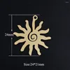 Charms 5 teile/los Spirale Sonne Edelstahl Schmuck Anhänger DIY Großhandel Anhänger Für Halsketten, Der Nie Rost Fabrik Shop