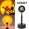 Instrument Sunset Projection Home LED LEG RING Rainbow Atmosphäre Lampe kreativer Hintergrund Wandboden Projektor Füllung für Live -Rundfunk -Innenräume