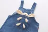 Clothing Sets Girls Spring and Autumn Cardigan Shirts Bib Jeans Trousers Two piece Baby Cute Suit Kids Infant Fashion Outfits 231218