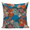 Pillow Cover Retro Flower Nordic Pillowcases Upholstery Cute Decorative Pillows Creative Home Decor 45x45cm Sofa Artistic E2199