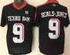 NCAA College Texas AM Aggies Football 2 Johnny Manziel Jersey Heren Kinderen Man Jeugd Rood Zwart Wit Teamkleur Borduren en naaien voor sport