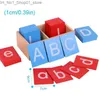 Sorteren Nestelen Speelgoed stapelen Montessori Kinderen Taaltraining Leermiddelen Hoofdletters Kleine letters Engelse letters Schuurpapier Letterbord Q231218