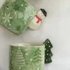 Tasses de noël en céramique, bonhomme en pain d'épice peint à la main, tasses à café