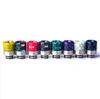 8 Styles hartsmetall 510 DRIP TIPS Rostfritt stål Dripper Tips för cigarett Mod Atomizer Wide Bore Mouthpiece Rökningstillbehör Verktyg