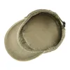 Berets Summer Military Cap Spring Mężczyźni Kobiety z bawełny moda moda płaski baseballowy kapelusz armii z regulowaną otworem powietrznym