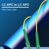 Hicomdata LC APC pojedynczy tryb światłowodowy kabel lc lc SM 2,0 mm 3,0 mm 9/125 ftth światłowodowy sznurek optyczny 1m 3m 5m 10m 10m