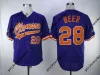 Mens Clemson Tigers 28 Seth Beer NCAA College Baseball Jersey Double Stitched Name 및 Number High Quailty in Stock Fast Shipping