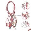 Braccialetti con ciondoli 28 pezzi Regali per fidanzato per compleanno Uomo Bracciale Uni Natale Perline di rame dalla fidanzata Uomo Drop D Consegna Gioielli Ot3Fa