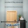 Shower Curtains Adjustable Curtain Rod No Drilling Stainless Steel Pole Extendable Cupboard Bar For Bathroom Wardrobe Clothes Rail