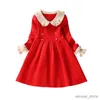 女の子のドレス秋の女の子の子供向けセータードレス2021新しいクリスマスドレスエレガントな長袖の子供服