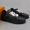 العلامة التجارية 2024 Men Sneaker Virgil Trainer أحذية غير رسمية منخفضة من جلد العجل Abloh أبيض أخضر تراكب أزرق أزرق منصة في الهواء الطلق أحذية رياضية 36-44