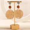 Dangle Earrings YCUC Jewelry Handmade Hook For Women Bohemian Raw Color Rattan Braided Ethnic Summer Beach Earring Brinco Ear Jewellery