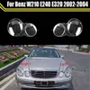 Transparent Car Front Headlamp Head Lamp Light Lampshade Lampcover Glass Lens Shell for Mercedes-benz W210 E240 E320 2002~2004