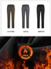 Mens Pants Winter Casual Outdoor Thick Warm Fleece Lined Windproof Waterproof Straight Golf Trousers Plus Size 8XL 231218