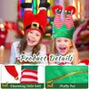 Ny julleksak levererar julbyxor hatt för rolig julfest galen hatt för vuxna barn jul kostymtillbehör vinter semesterfest