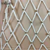 Kleider Vikioy Sexy Pearl Beach Cover Up Frauen 2023 Sommer Mesh Fishnet Tunika Häkeln Bademode Bikini Schwimmen Tragen Strand Kleid Beachwear