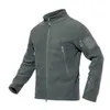 Vestes tactiques 2023 veste polaire à col debout tactique pour hommes isolation thermique extérieure veste à glissière pour ventilateur militaire L231218